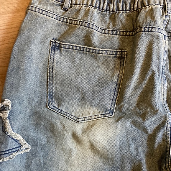 Kiss wow Y2K ladies Star Patch Distressed Jeans - Picture 7 of 8